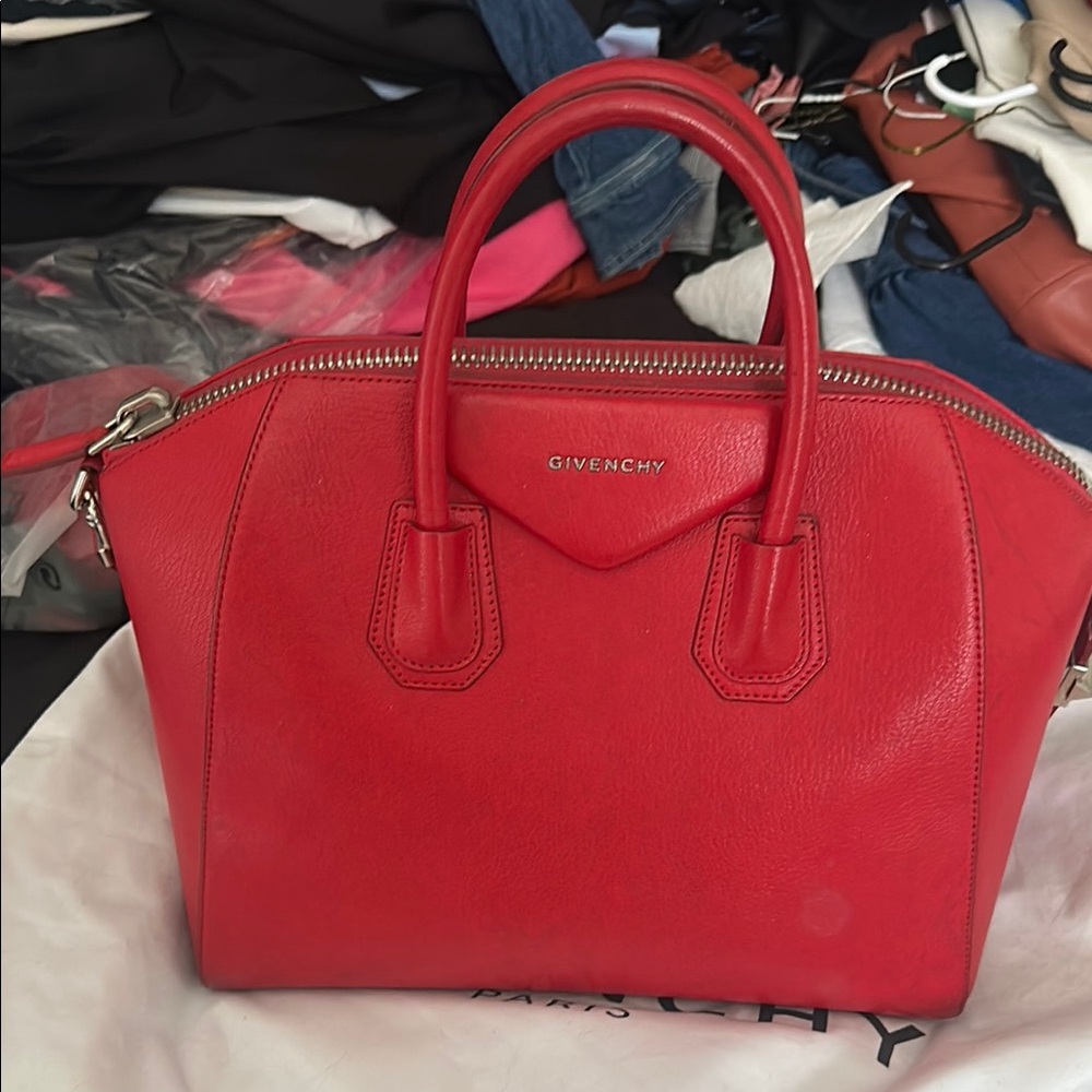 Givenchy Bold Red Satchel Bag